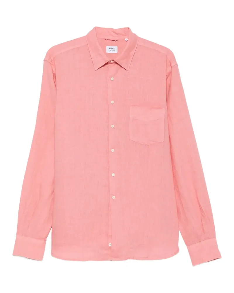 ASPESI long-sleeve pocket shirt - Rosa Rosa