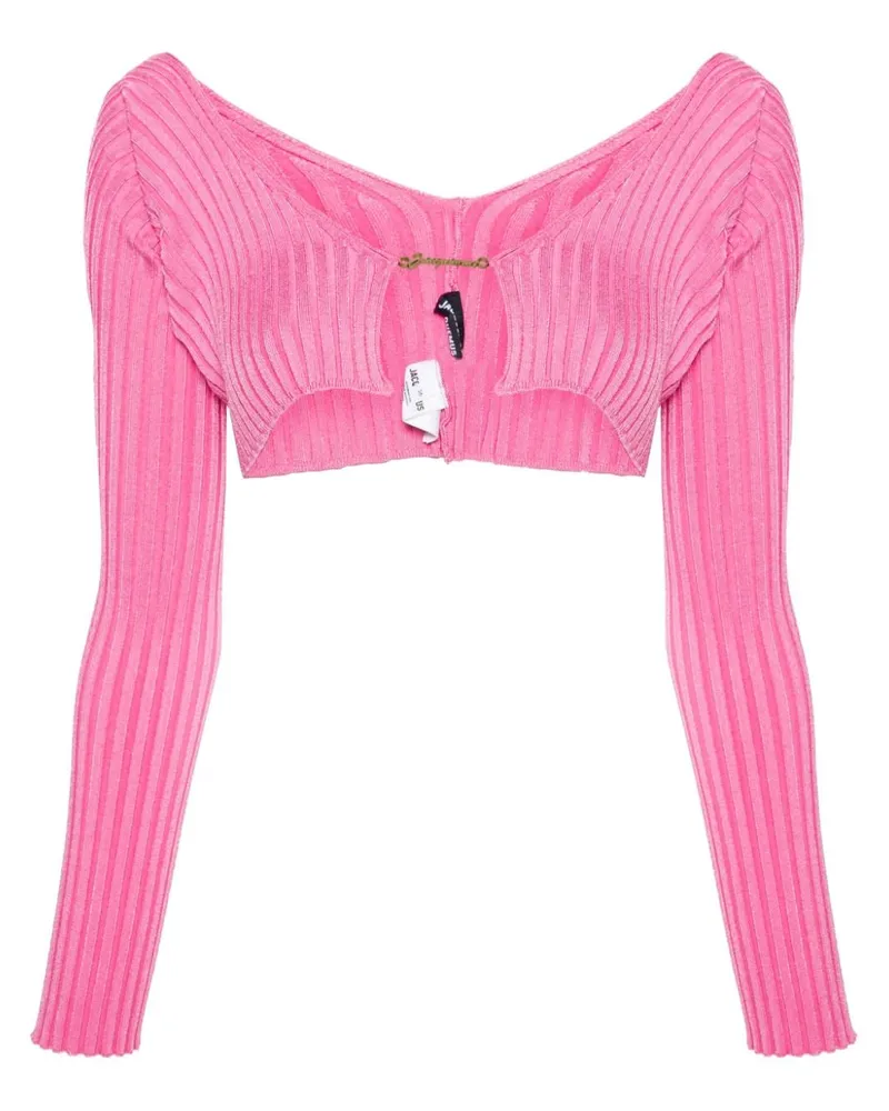 Jacquemus Gerippter La Maille Cardigan - Rosa Rosa