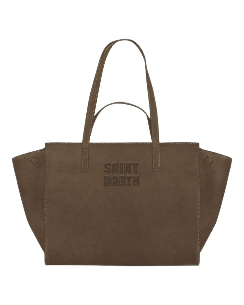 MC2 Saint Barth medium Jour suede tote bag - Braun Braun
