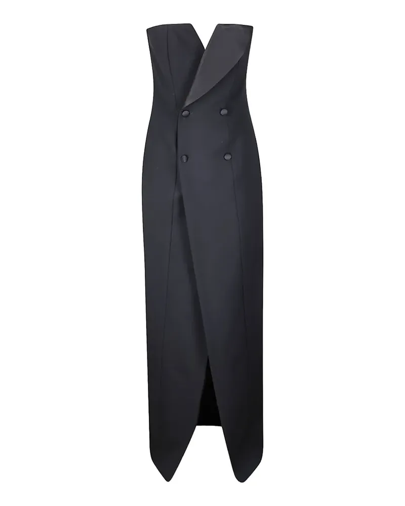 P.A.R.O.S.H. P.A.R.O H. Schulterfreies Midikleid - Schwarz Schwarz