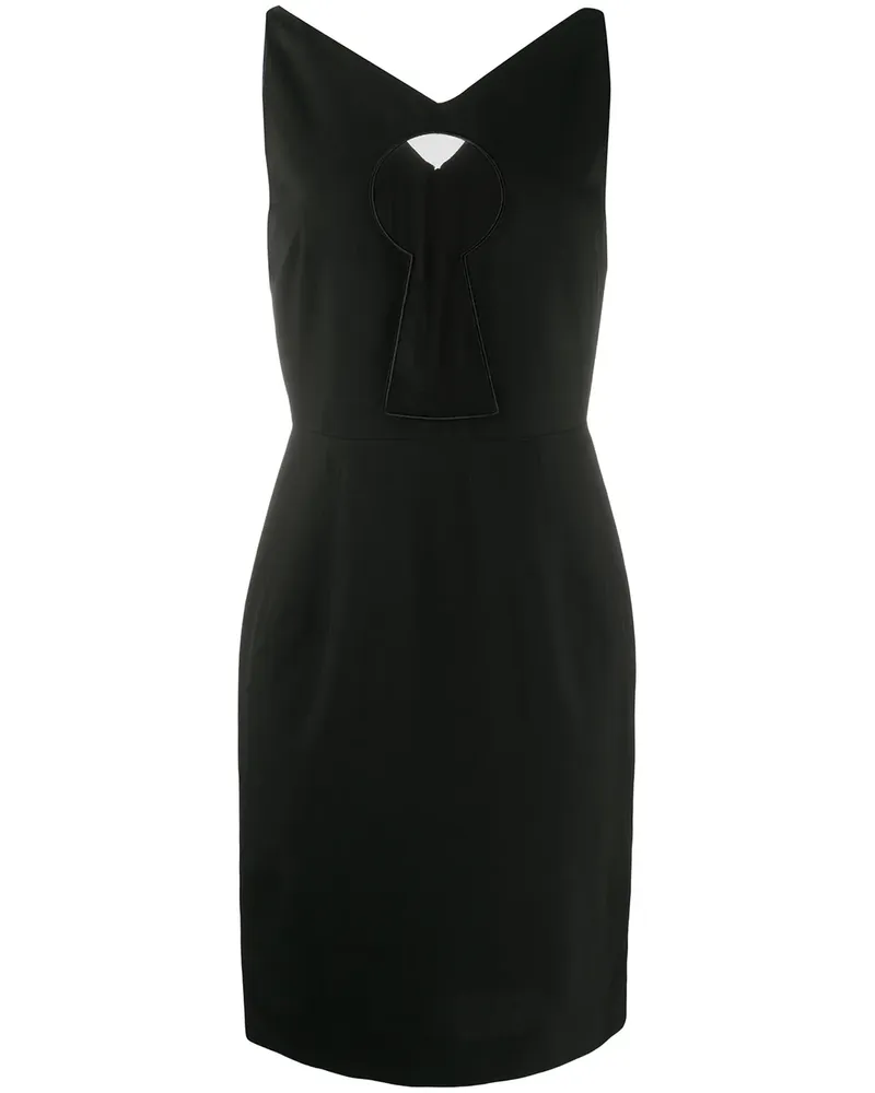 Moschino Kleid mit Schlüssellochausschnitt - Schwarz Schwarz
