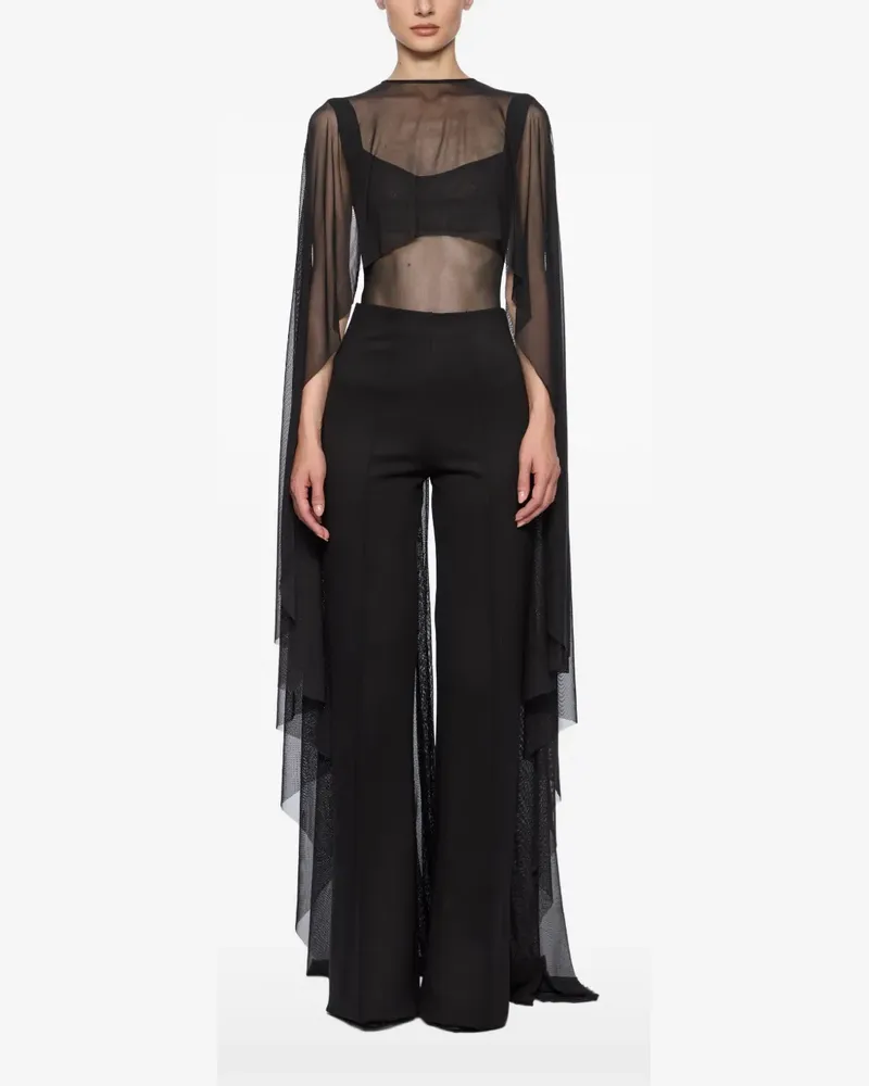 ATU Body Couture Semi-transparenter Body - Schwarz Schwarz