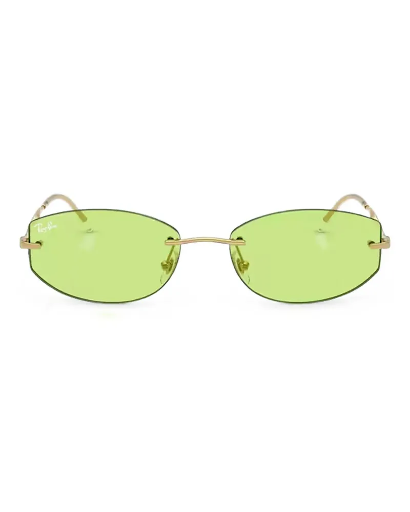 Ray Ban Sonnenbrille mit geometrischem Gestell - Gold Gold