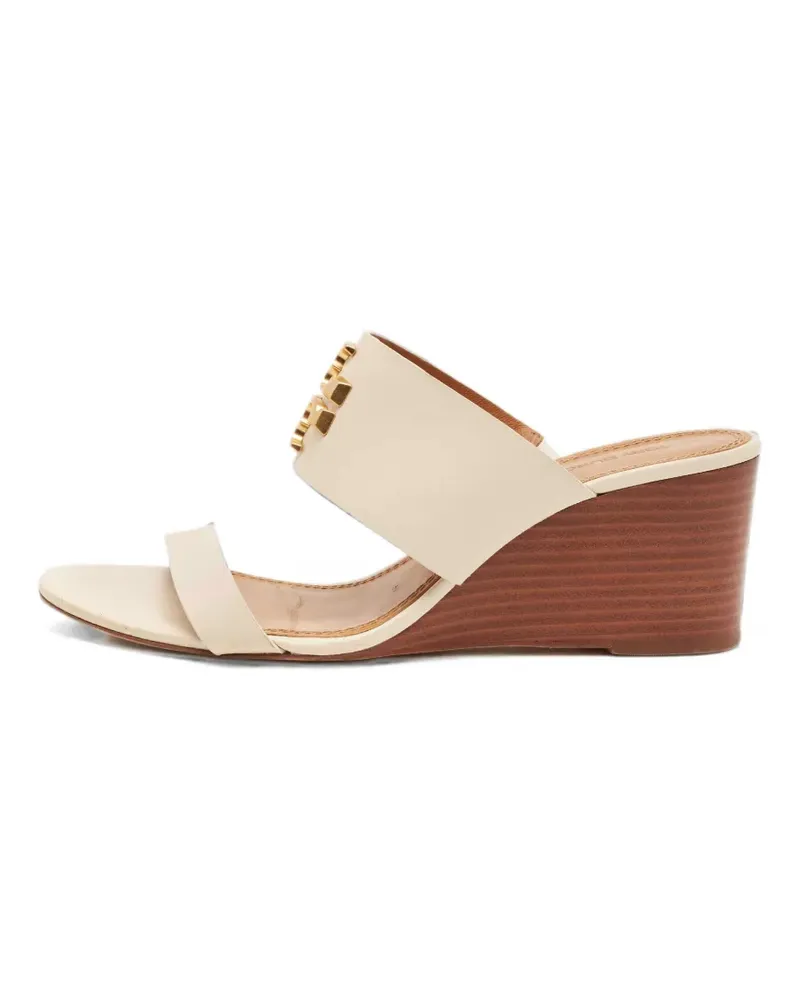 Tory Burch leather heeled sandals - Nude Nude