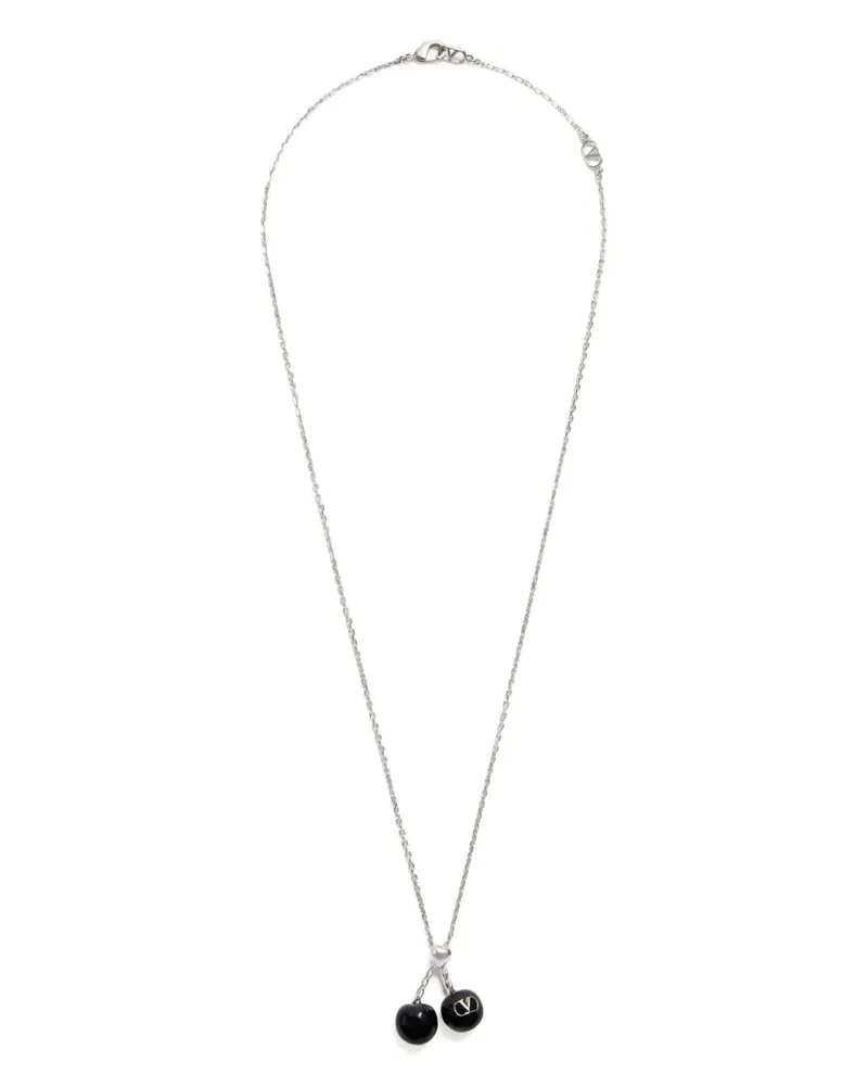 Valentino Garavani Halskette mit Statement-Anhänger - Silber Silber