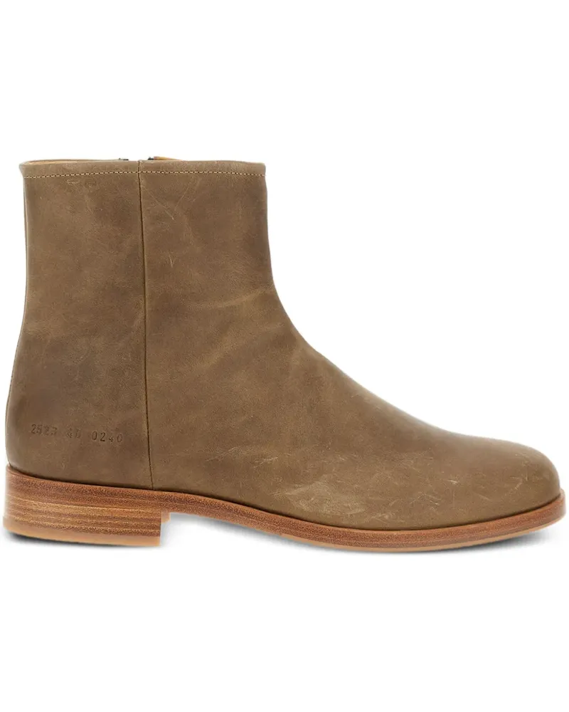 Common Projects Stiefel mit Reißverschlüssen - Braun Braun