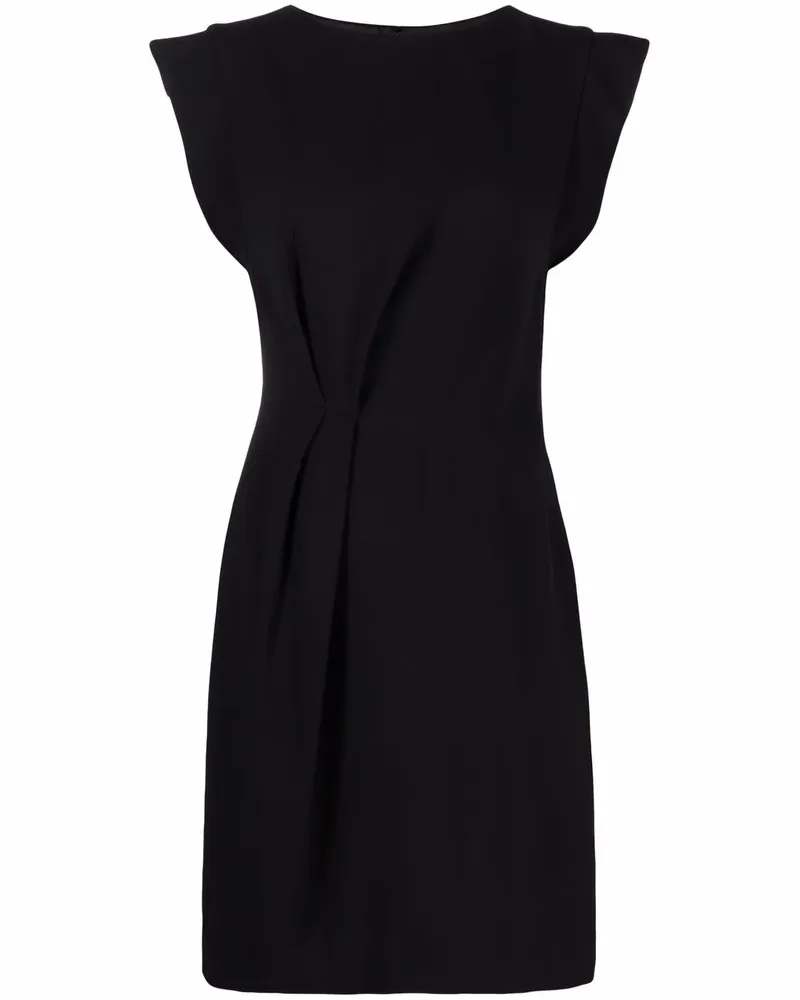 Alberta Ferretti Gerafftes Minikleid - Schwarz Schwarz