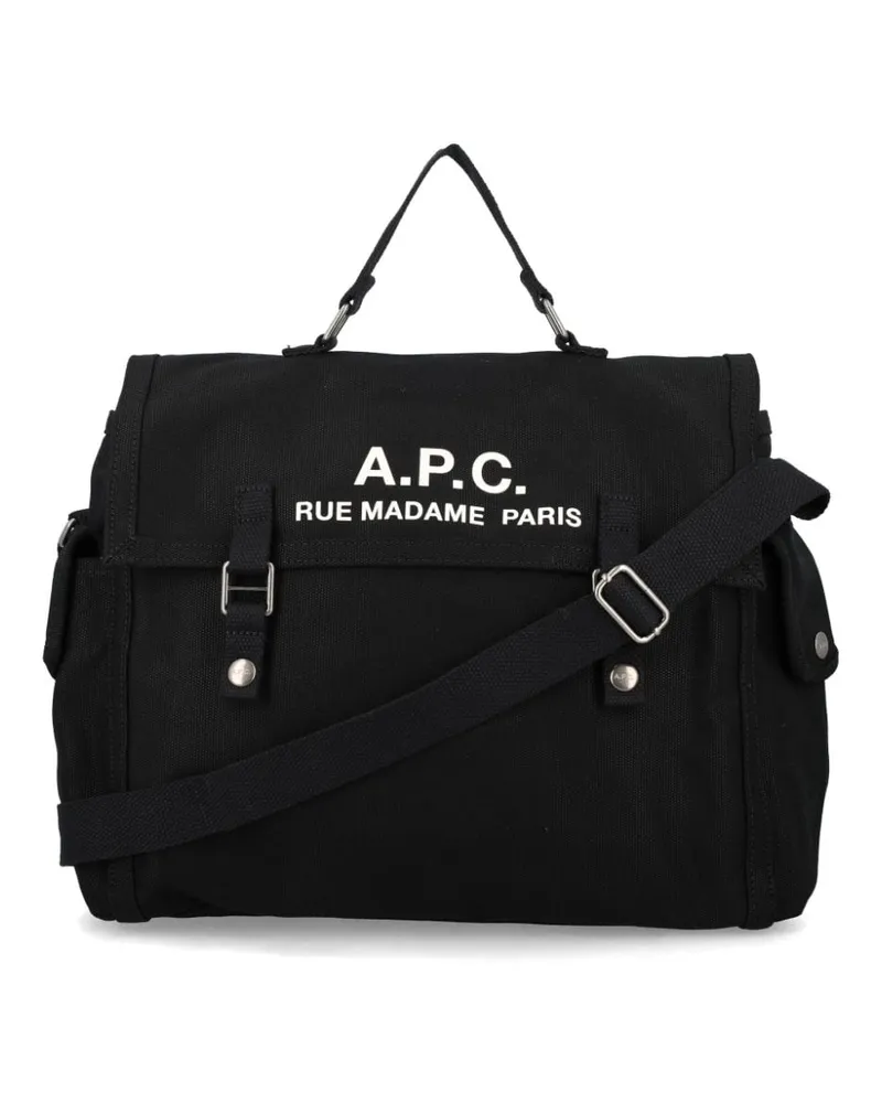 A.P.C. Besace Recuperation Kuriertasche - Schwarz Schwarz