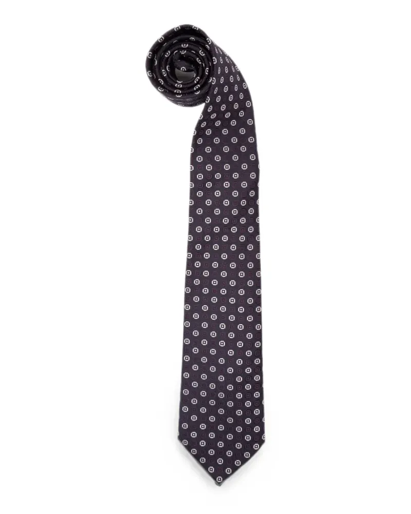 Saint Laurent Krawatte aus Seiden-Jacquard - Blau Blau