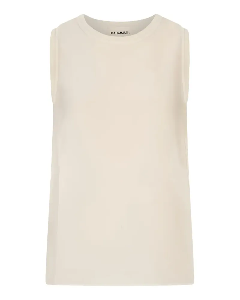 P.A.R.O.S.H. P.A.R.O H. crew-neck sleeveless top - Nude Nude