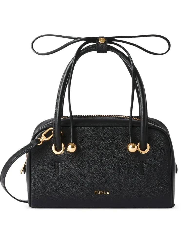 Furla Dome grain-leather tote bag - Schwarz Schwarz