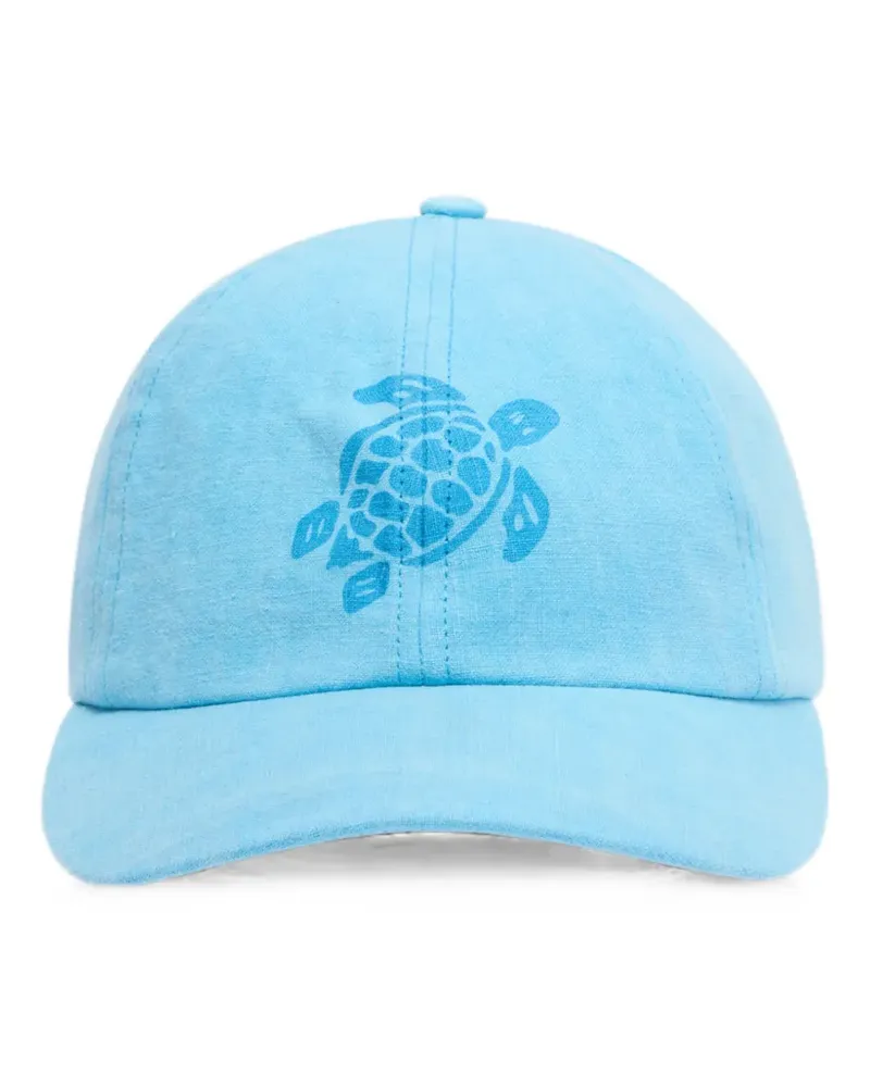Vilebrequin Baseballkappe mit Schildkröten-Print - Blau Blau