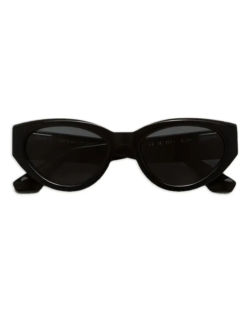CHIMI Klassische Cat-Eye-Sonnenbrille - Schwarz Schwarz