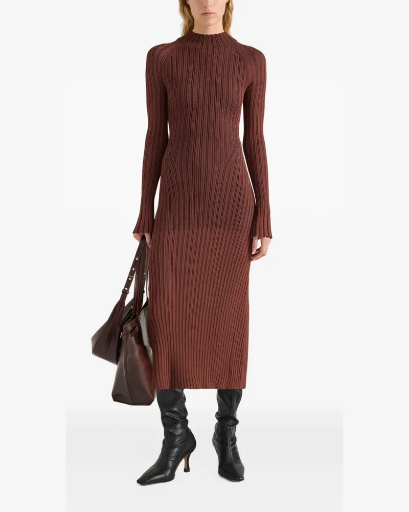 Proenza Schouler Roux dress in viscose silk rib - Braun Braun