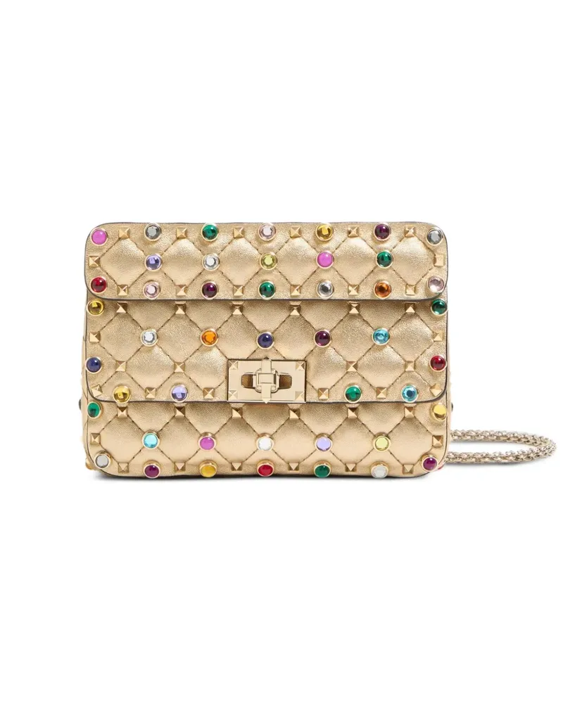 Valentino Garavani Kleine Rockstud Spike Schultertasche - Nude Nude