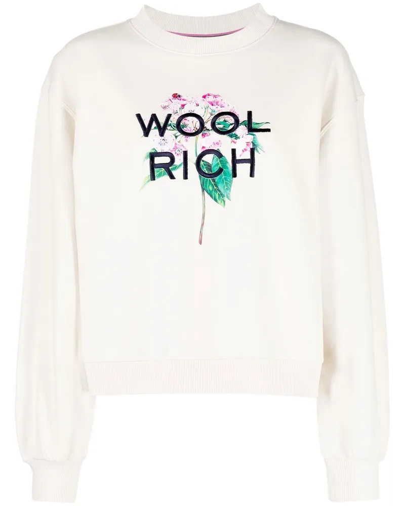 Woolrich Sweatshirt mit Logo-Stickerei - Nude Nude