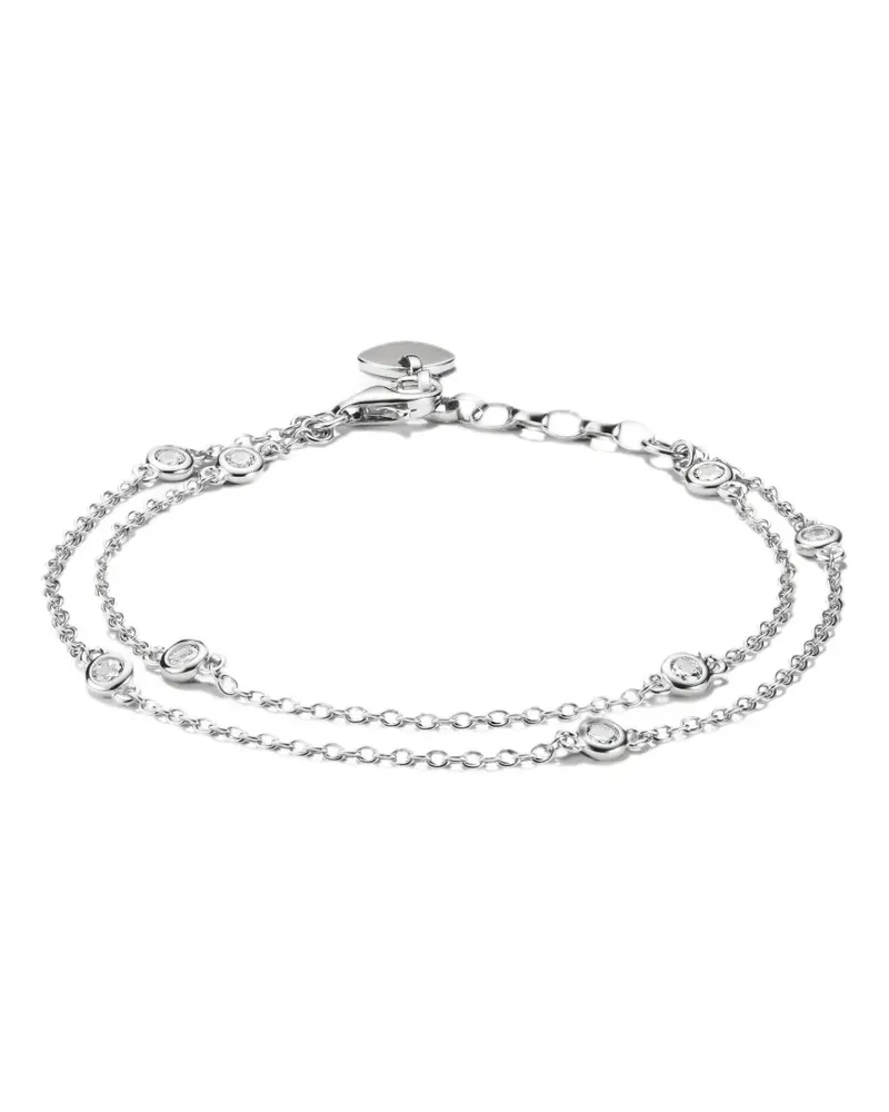 Thomas Sabo Doppelreihiges Armband mit Zirkonia - Silber Silber