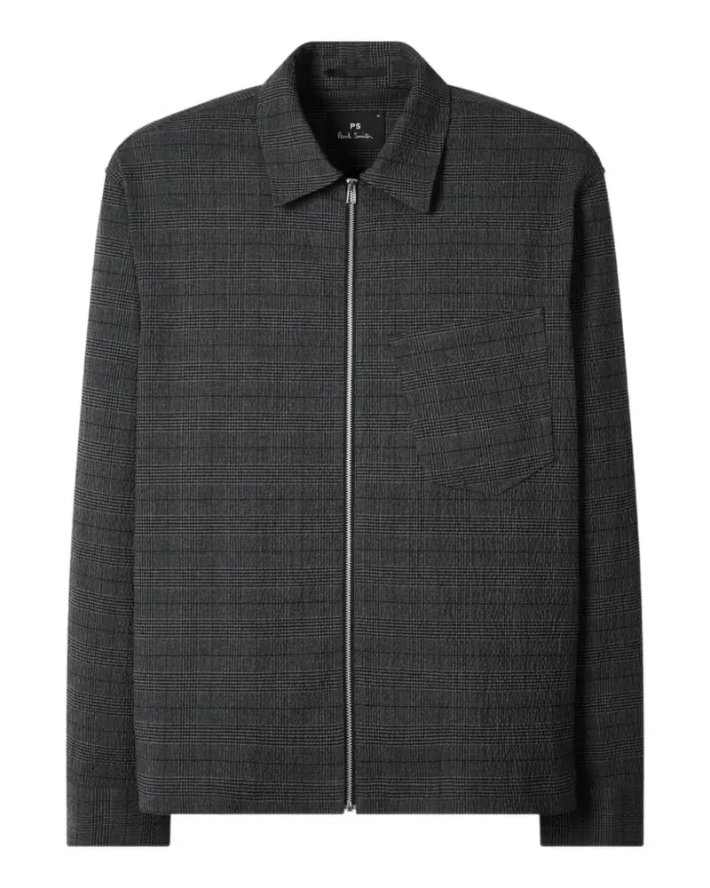 Paul Smith Hemdjacke mit Karomuster - Grau Grau