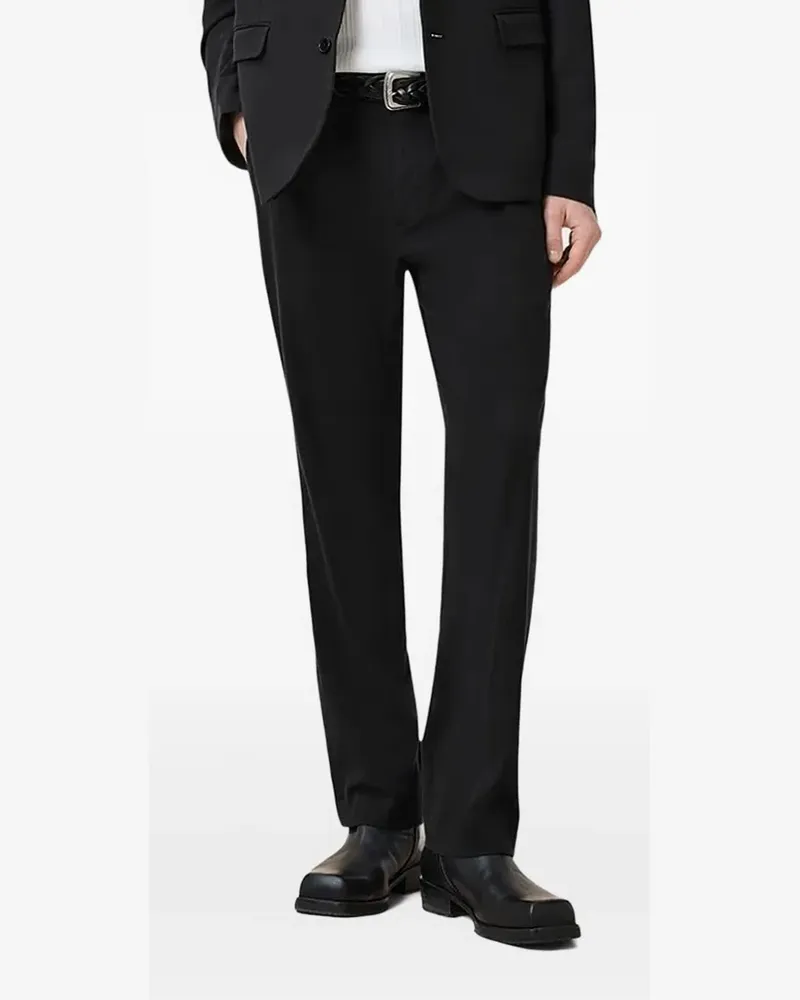 AllSaints Hose mit geradem Bein - Schwarz Schwarz