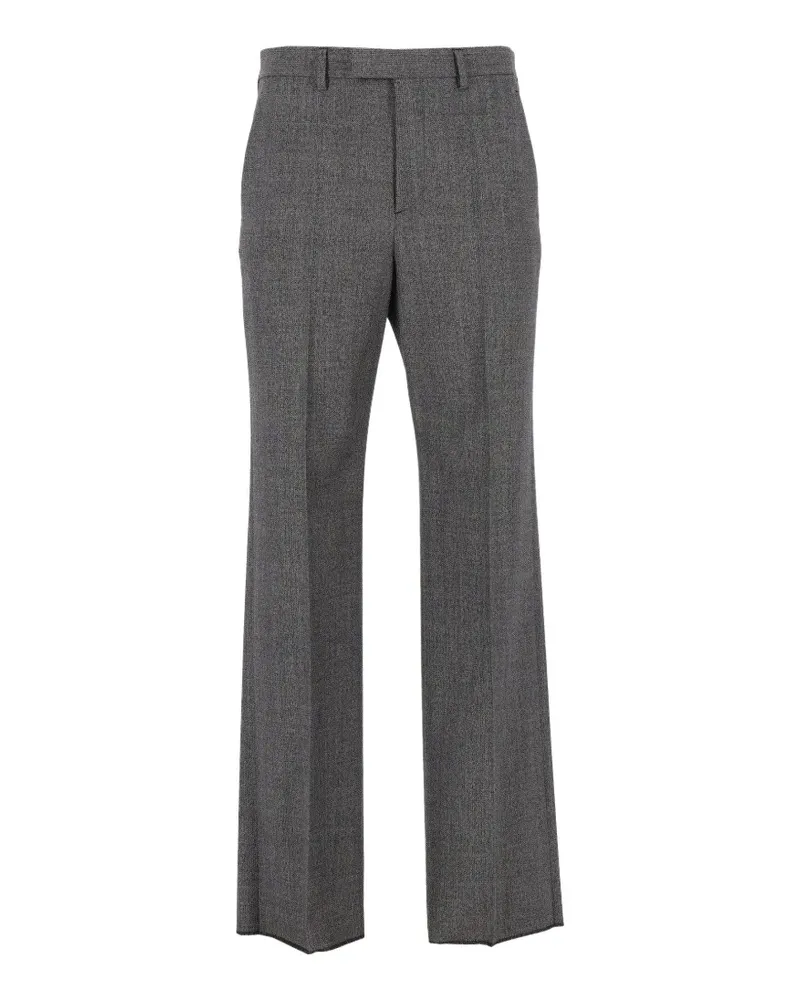 Valentino Garavani herringbone-pattern tailored trousers - Grau Grau