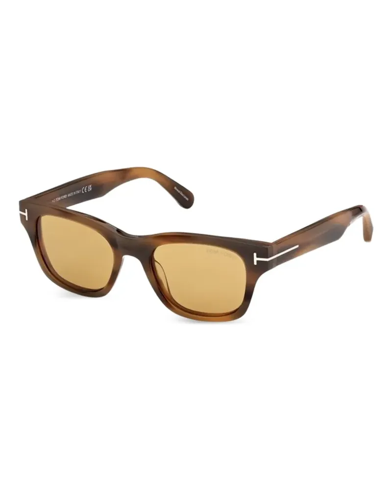 Tom Ford Eckige Caleb-02 Sonnenbrille - Braun Braun