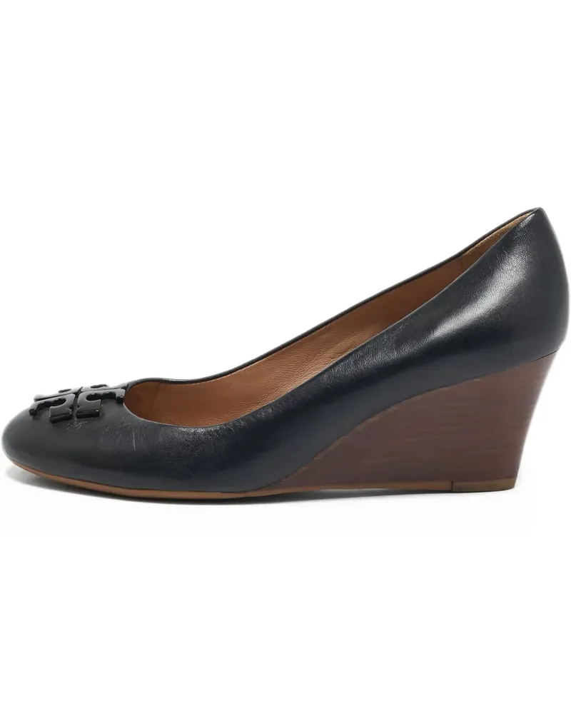 Tory Burch Pre-owned Wedge-Sandalen 110mm - Schwarz Schwarz