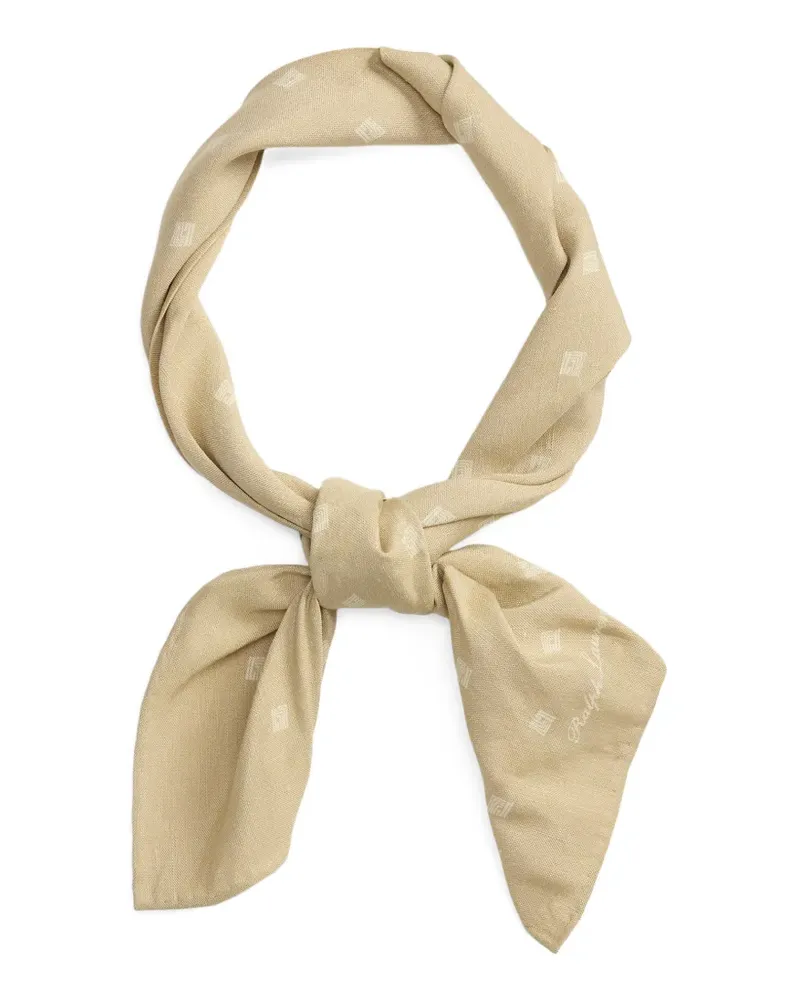 Ralph Lauren Halstuch mit geometrischem Motiv - Nude Nude