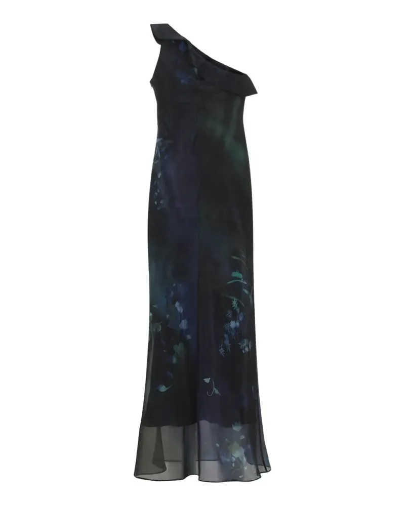 Giorgio Armani one-shoulder floral maxi dress - Schwarz Schwarz