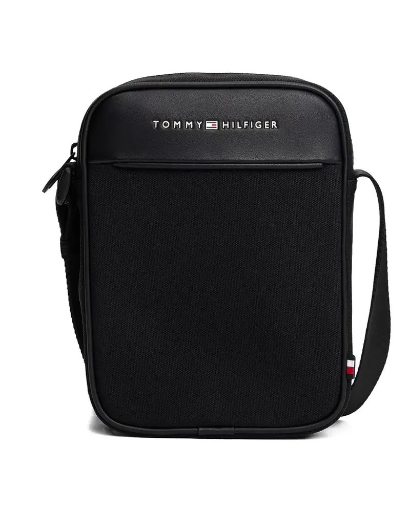 Tommy Hilfiger Kuriertasche mit Logo - Schwarz Schwarz