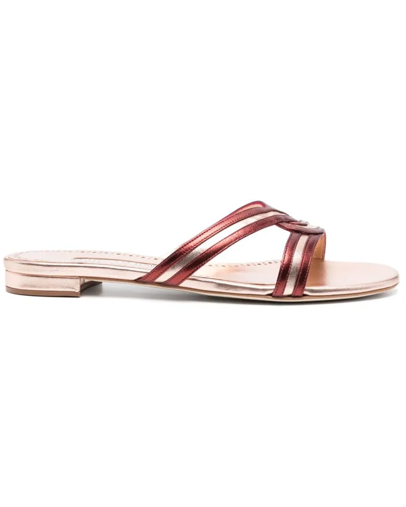 Manolo Blahnik Gasachan Pantoletten - Rosa Rosa
