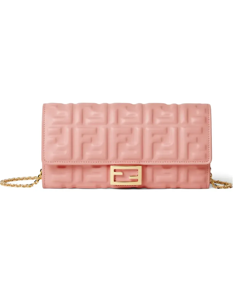 Fendi Schultertasche mit FF-Motiv - Rosa Rosa