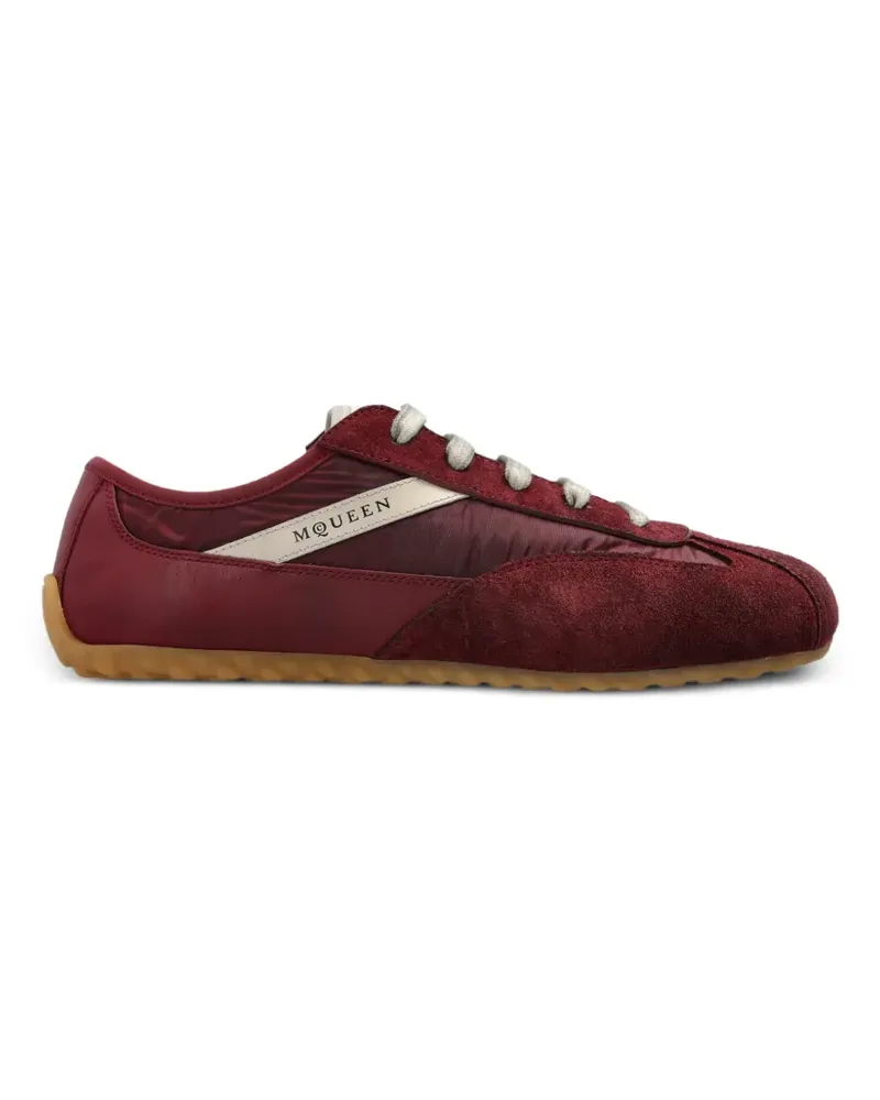 Alexander McQueen Box Sneakers aus Leder - Rot Rot