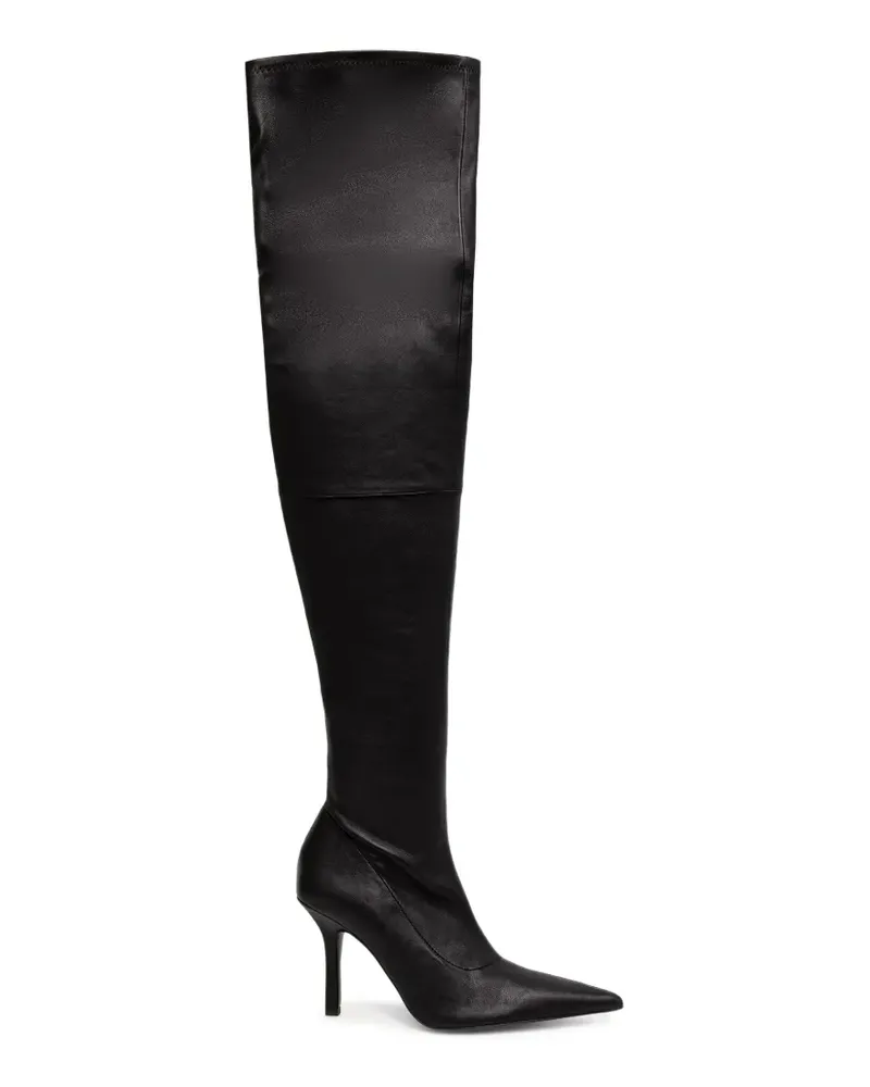 Patrizia Pepe Overknee-Stiefel mit spitzer Kappe - Schwarz Schwarz
