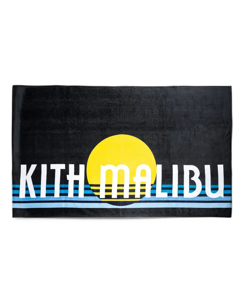 KITH Malibu beach towel - Schwarz Schwarz