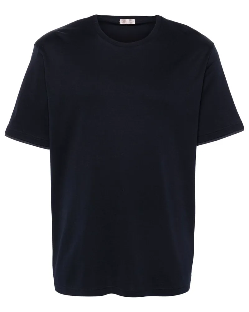 Herno T-Shirt mit kurzen Ärmeln - Blau Blau