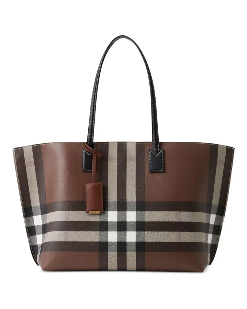 Burberry Shopper mit Logo-Schild - Braun Braun
