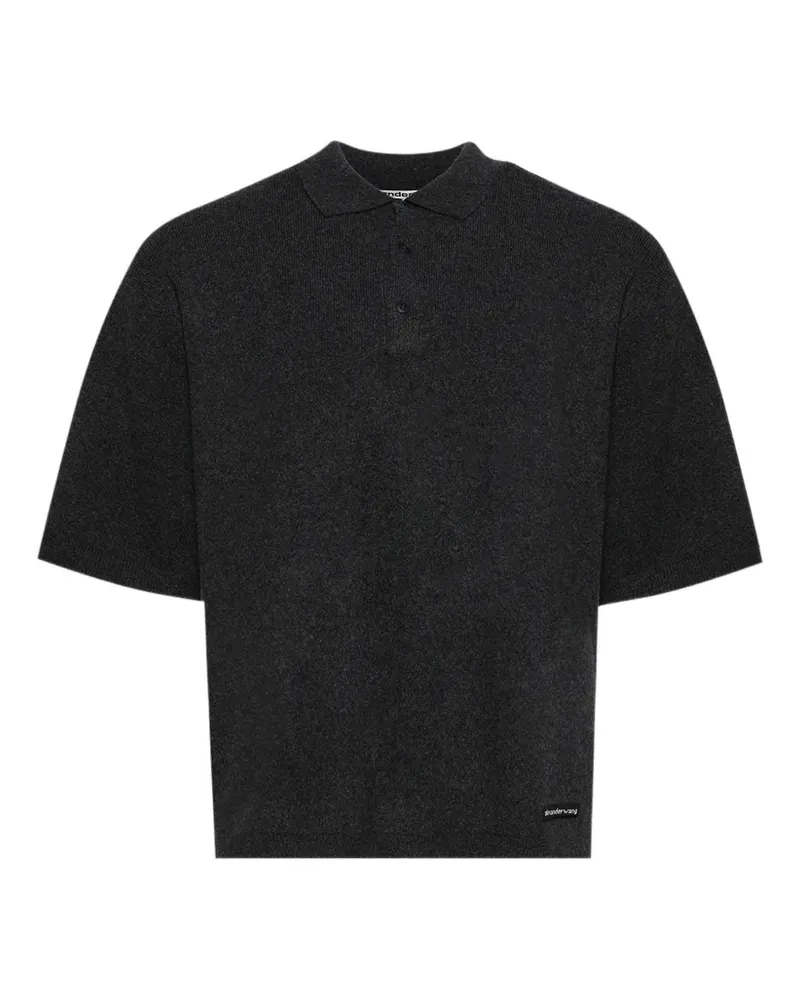 Alexander Wang logo polo shirt - Grau Grau