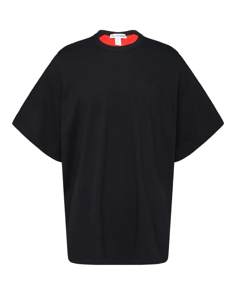 Comme des Garçons T-Shirt mit Einsatz - Schwarz Schwarz