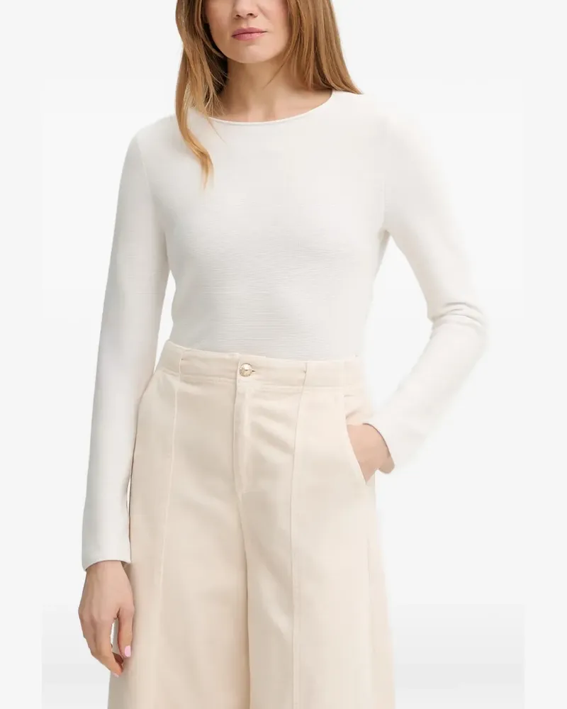 Marc O'Polo fine-knit long-sleeve sweater - Weiß Weiß