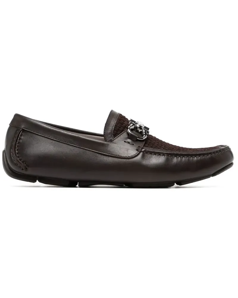 Ferragamo Parigi Gancini Loafer - Braun Braun