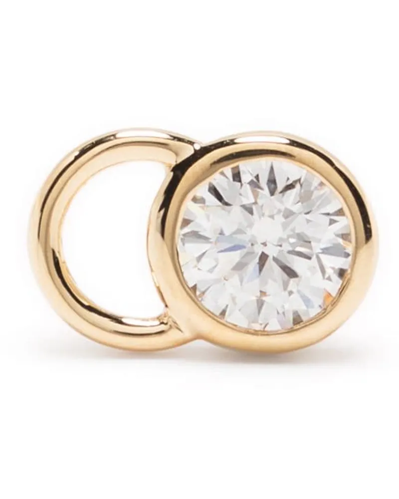 COURBET 18kt Gelbgoldohrring mit synthetischen Diamanten Gold