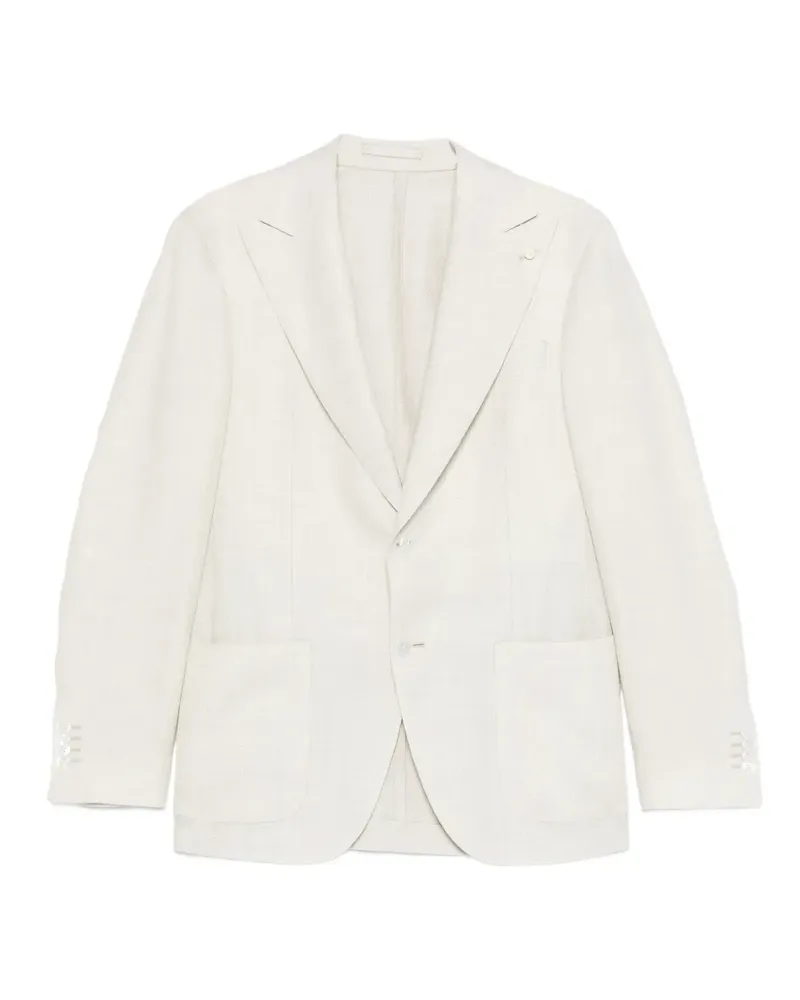 Luigi Bianchi Mantova buttoned blazer - Nude Nude