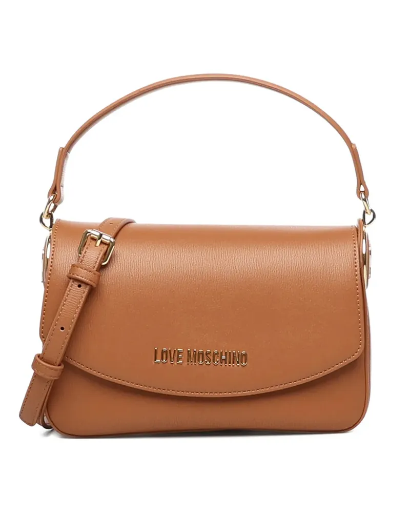 Moschino Schultertasche mit Logo - Braun Braun