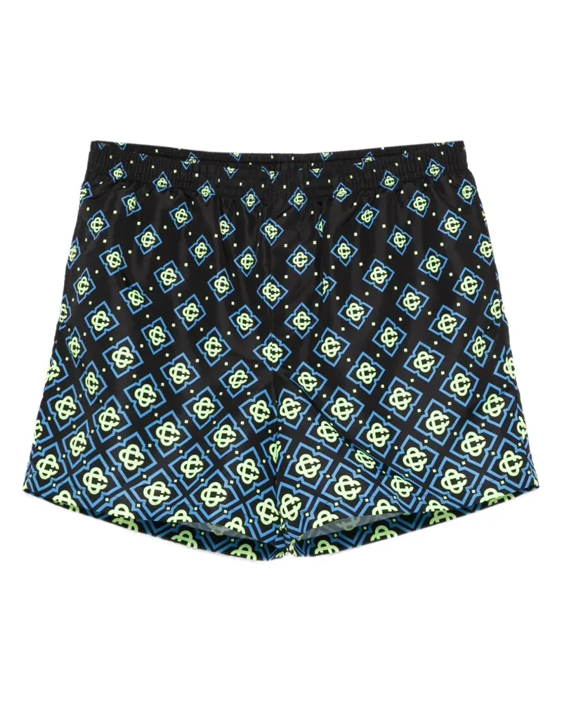 Casablanca Paris monogram-print swim shorts - Schwarz Schwarz