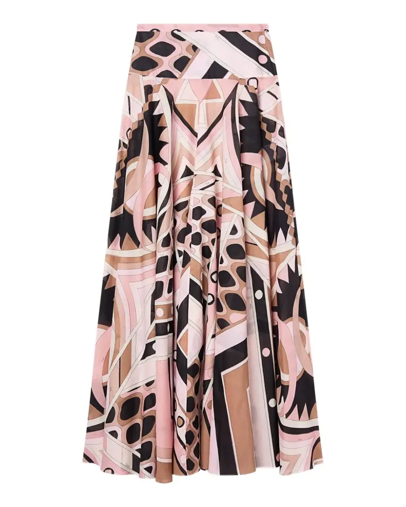 Emilio Pucci Vivara printed maxi skirt - Rosa Rosa