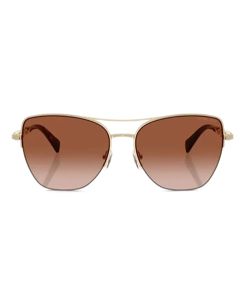 Michael Kors Dorado Beach Sonnenbrille mit Kettendetail - Gold Gold