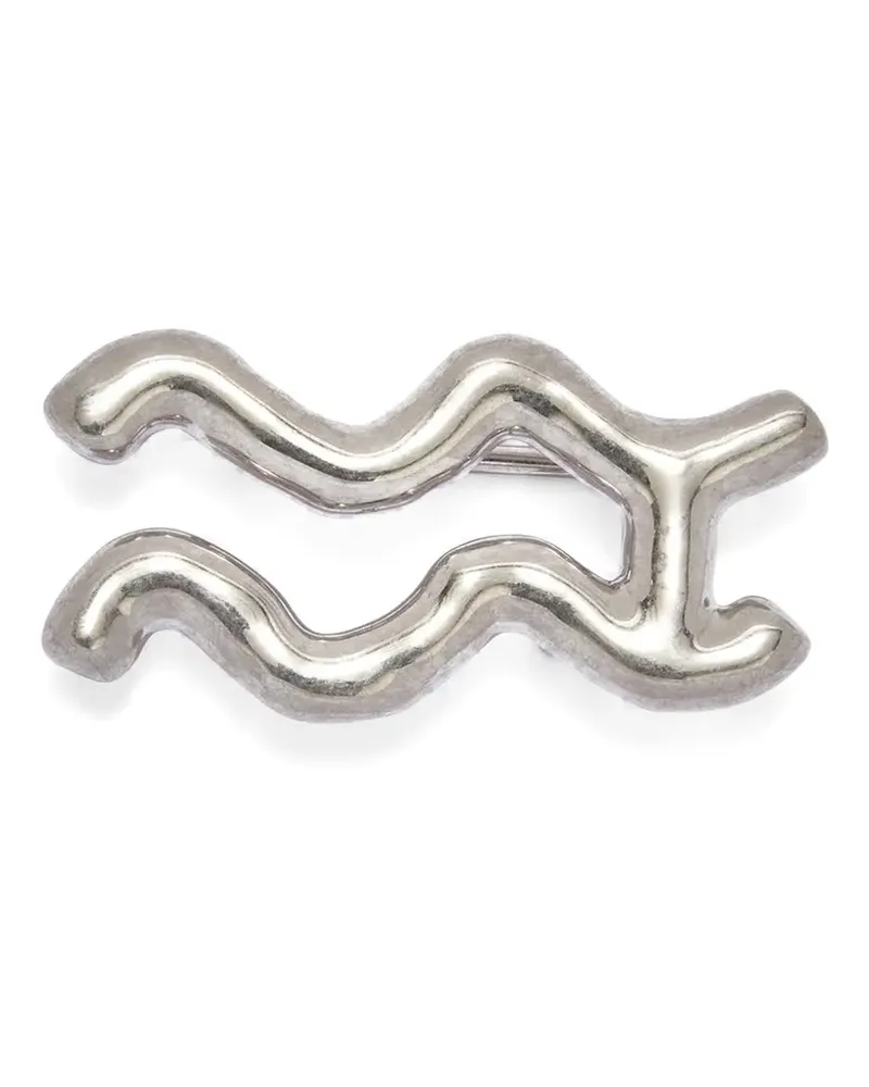 Jil Sander Zodiac Aquarius Schnalle - Silber Silber
