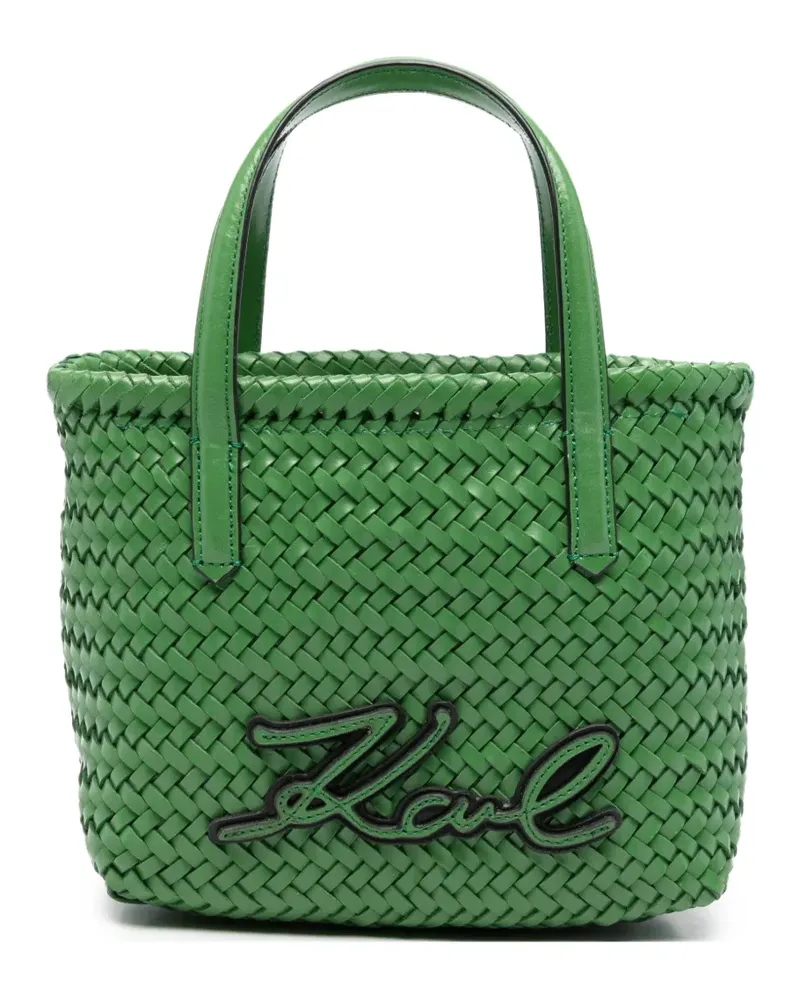 Karl Lagerfeld braided tote bag - Grün Grün