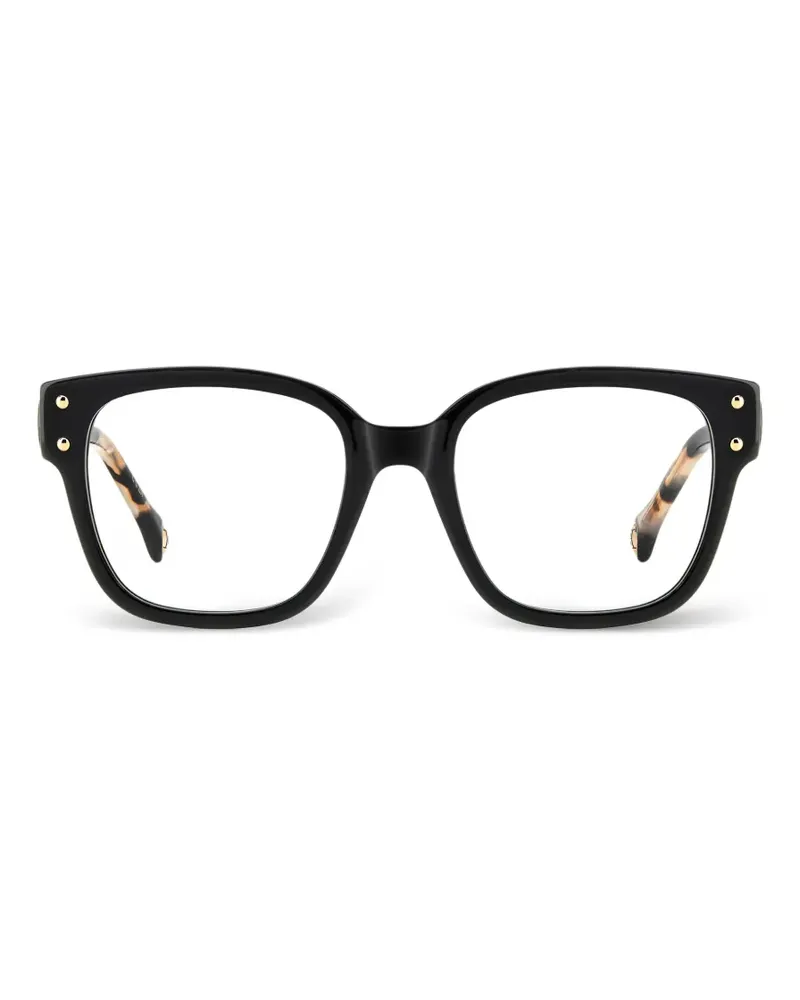 Carolina Herrera New York Brille mit eckigem Gestell - Schwarz Schwarz