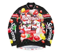 x Skittles x Castelli langärmeliges Fahrradtrikot - Schwarz